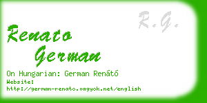 renato german business card