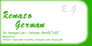 renato german business card